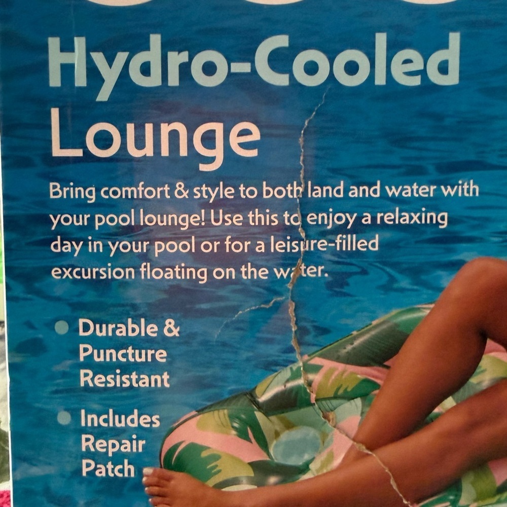Bluescape Green Hydro Cooled Inflatable Water Lounge, Pool Float, Adults, Unisex - Picture 4 of 6